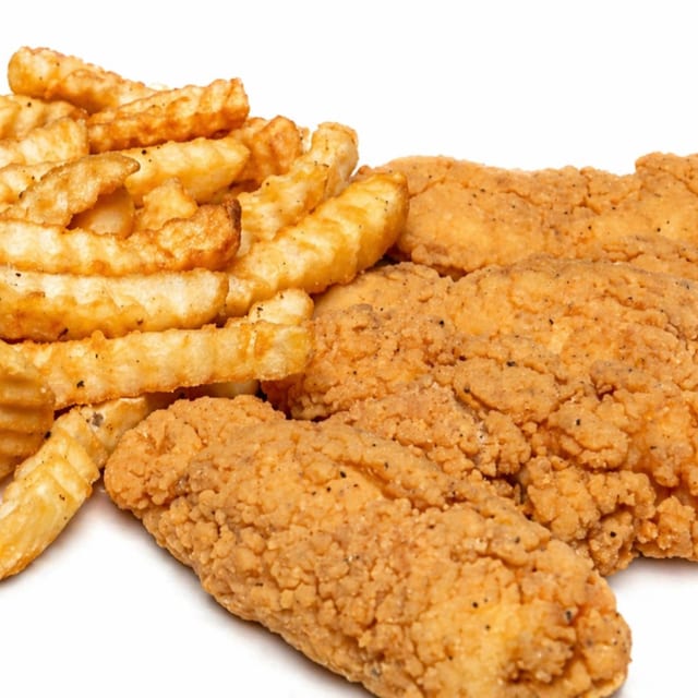 Chicken Tender & Fries.