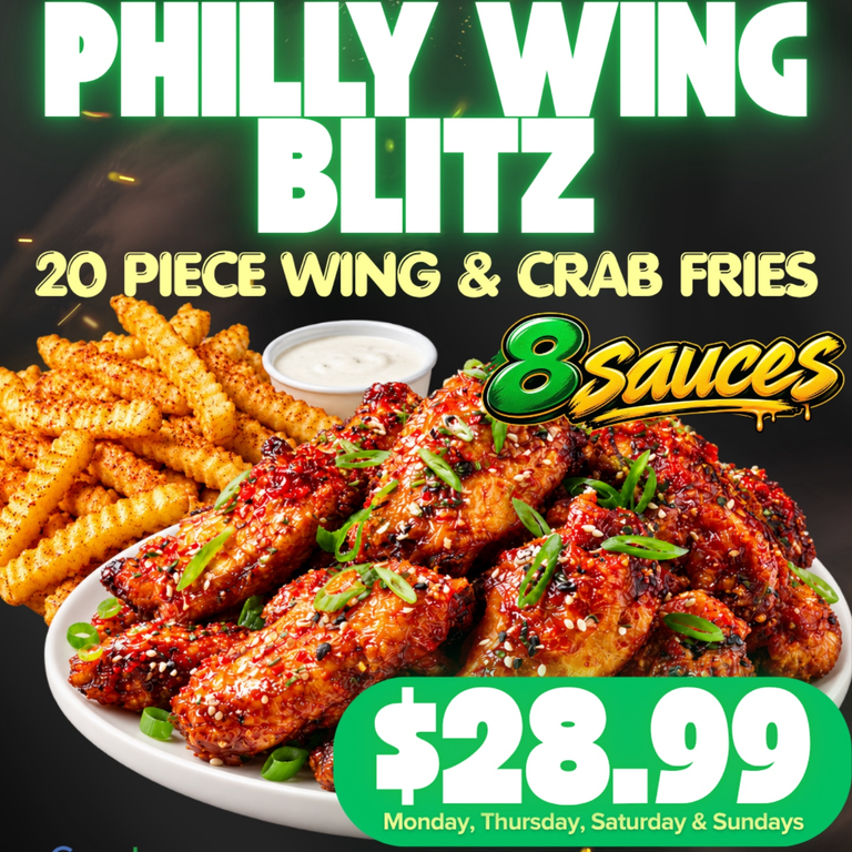 GAME DAY! PHILLY WING BLITZ!