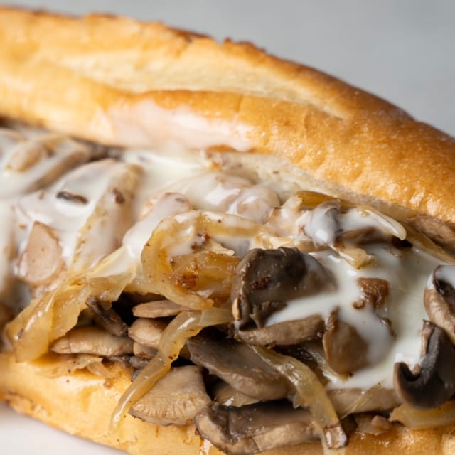 Mushroom Cheesesteak 7inch.